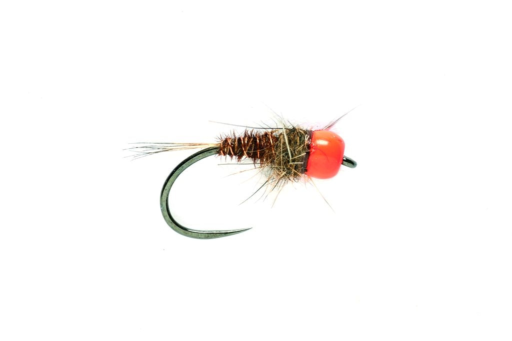 Orange Bead Pheasant Tail Nymph #14