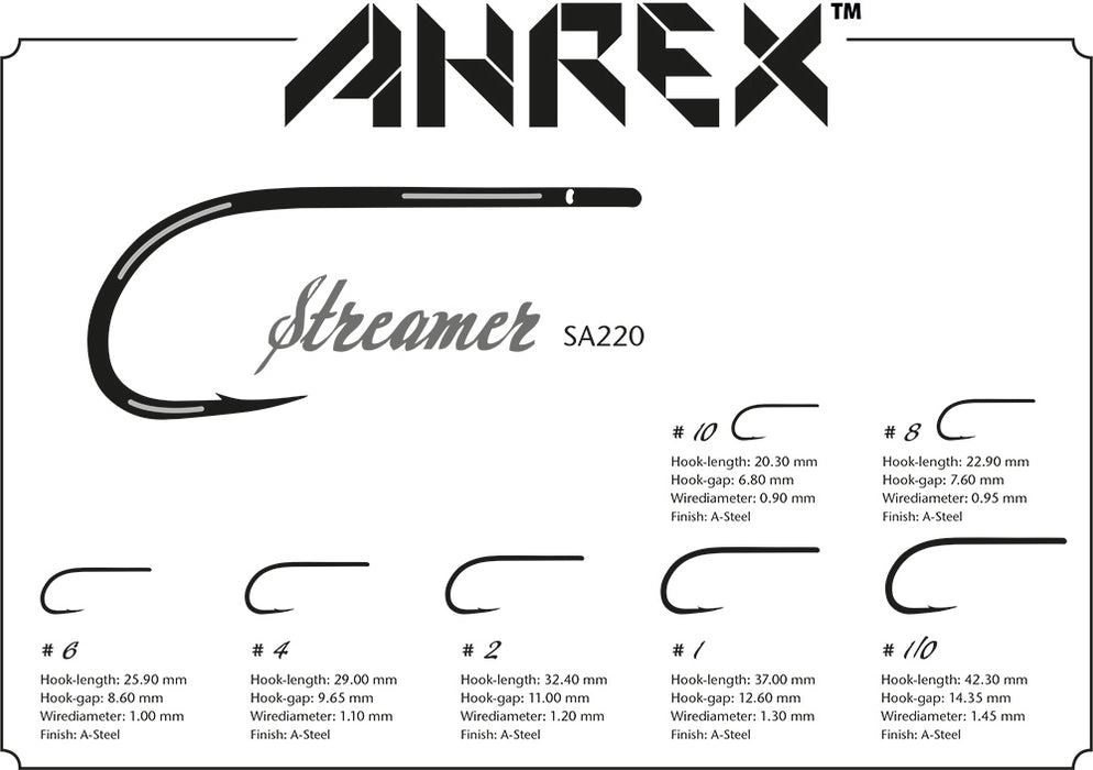 Ahrex SA220 Streamer Straight Eye