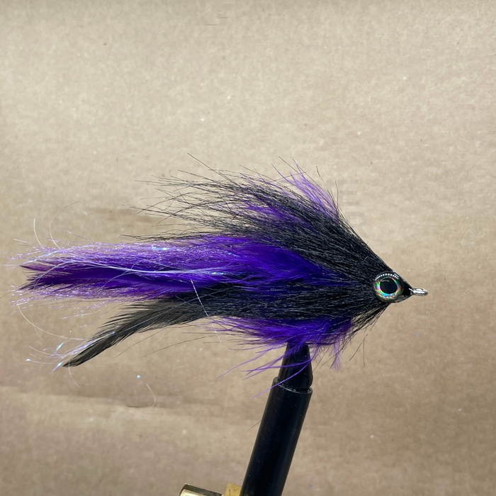 Fulling Mill Black and Purple Brushy #6/0
