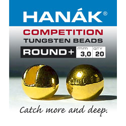 Hanak Competition Slotted Tungsten Beads Round+