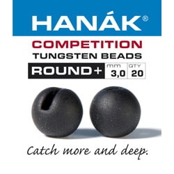 Hanak Competition Slotted Tungsten Beads Round+
