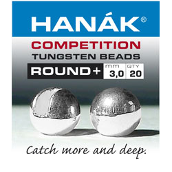 Hanak Competition Slotted Tungsten Beads Round+