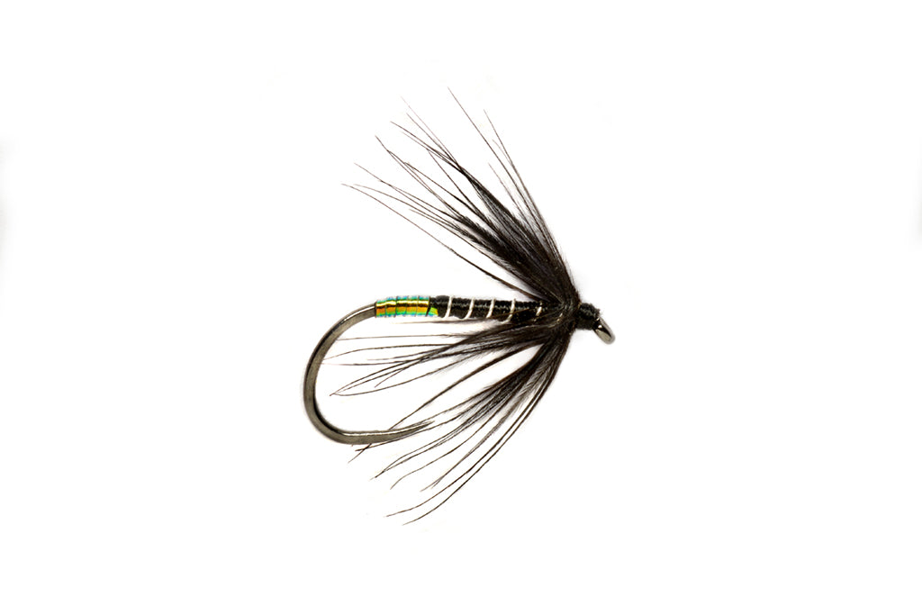 Fulling Mill Pearly Butt Black Spider #14