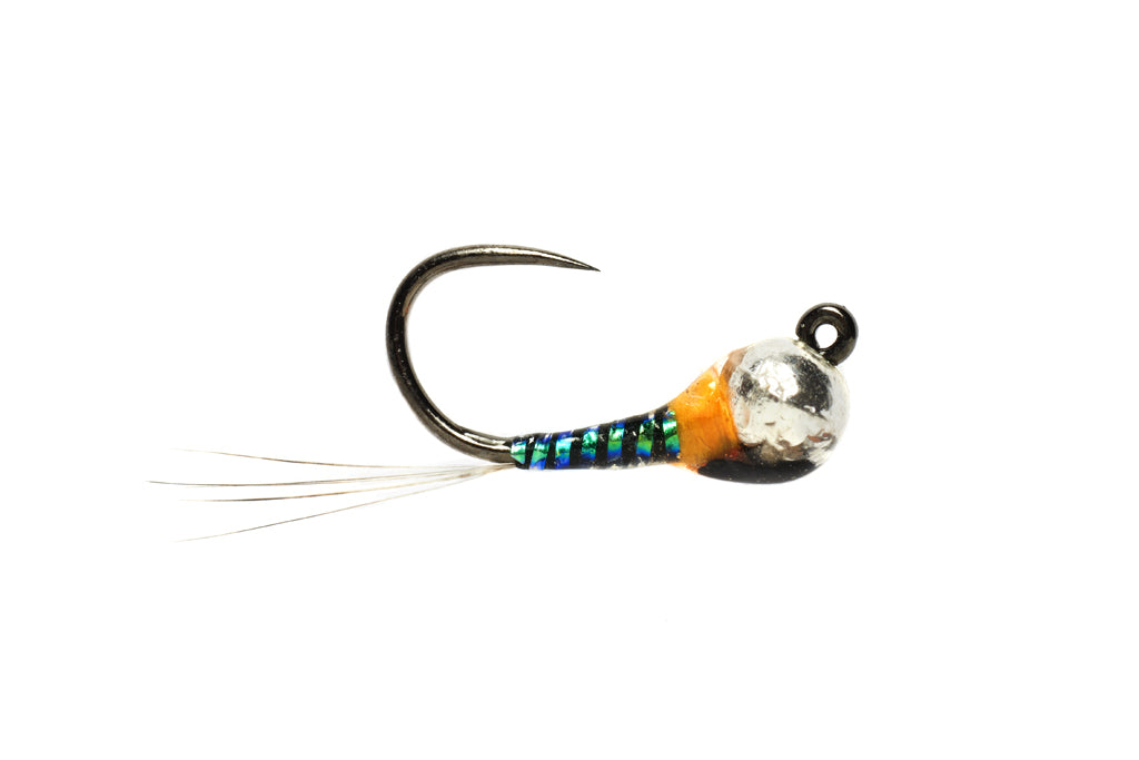 Fulling Mill Perdigon Pearl & Orange Jig #14