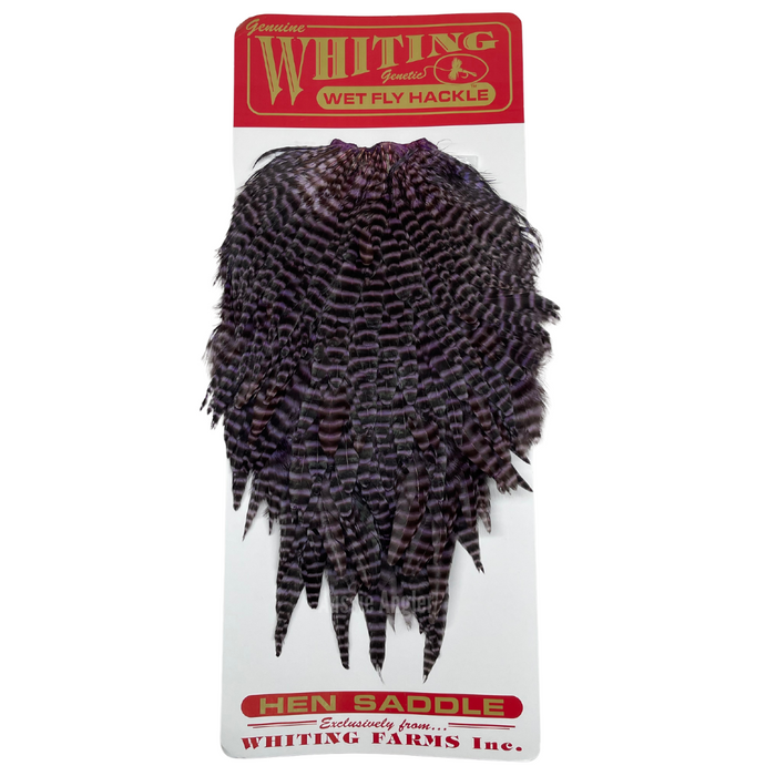 Whiting Farms Hen Saddle Grizzly Lavender