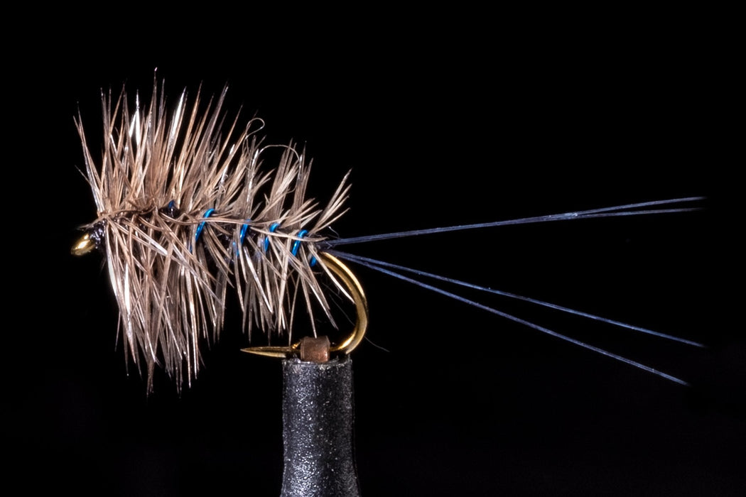 Manic Palmered Spinner Brown Fly #14