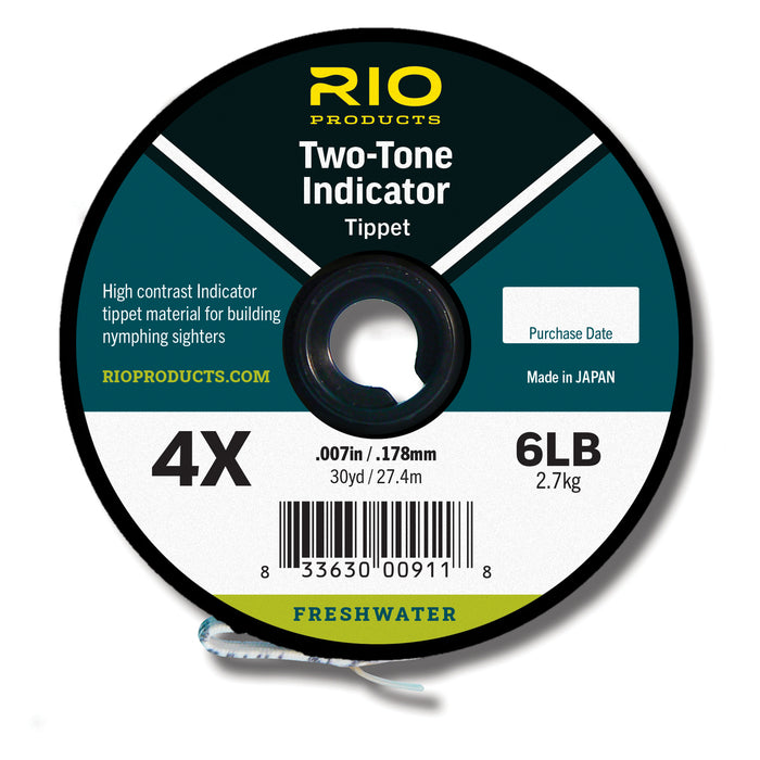 Rio Two Tone Indicator Tippet Black and White