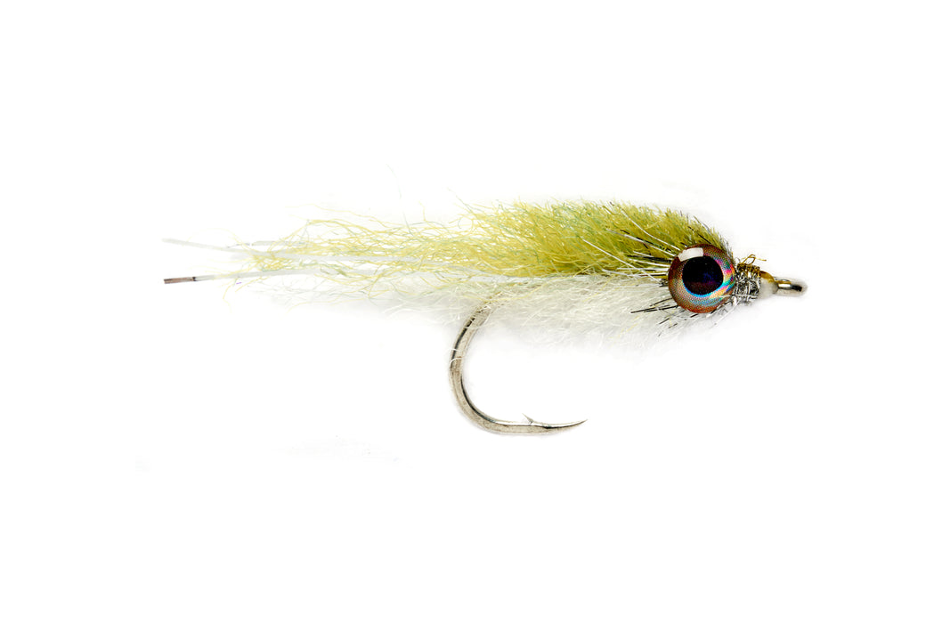Fulling Mill Salty Minnow Olive & White #2