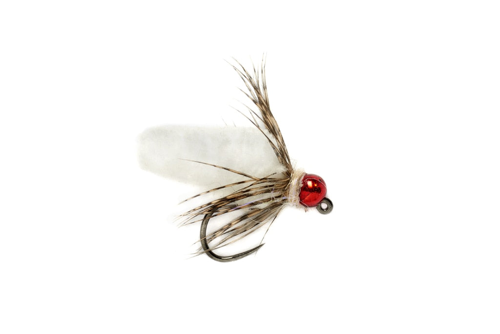 Mop Fly White Barbless #14