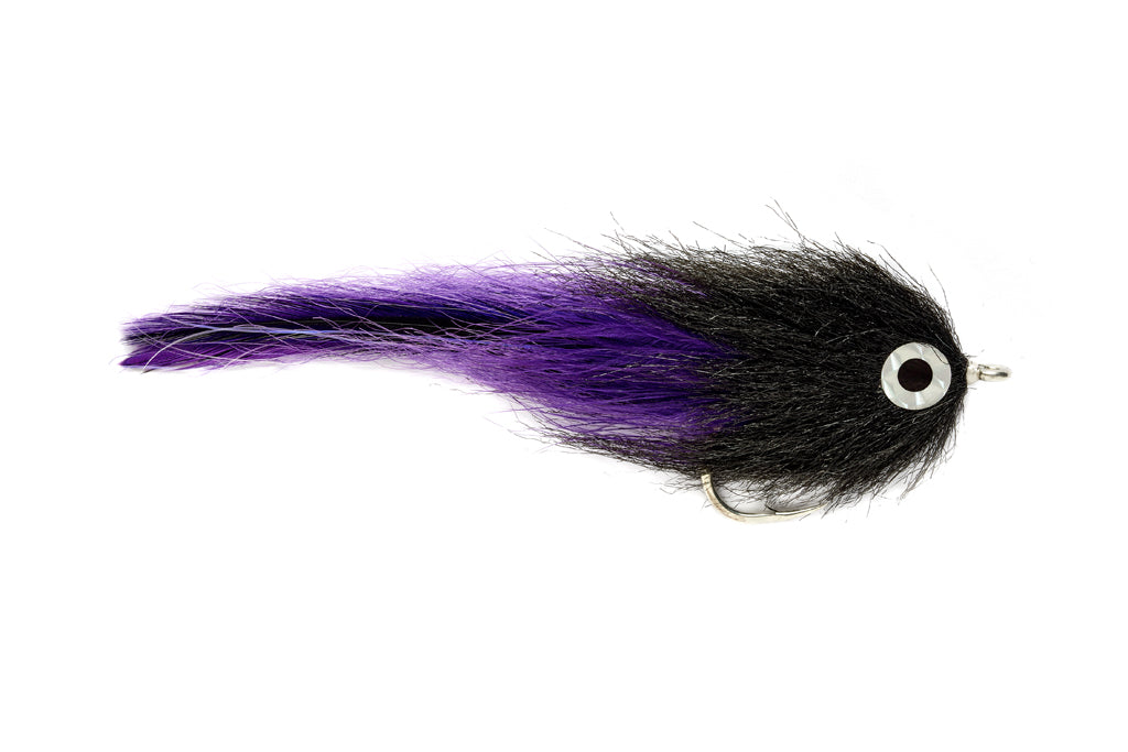 Fulling Mill Black and Purple Brushy #6/0