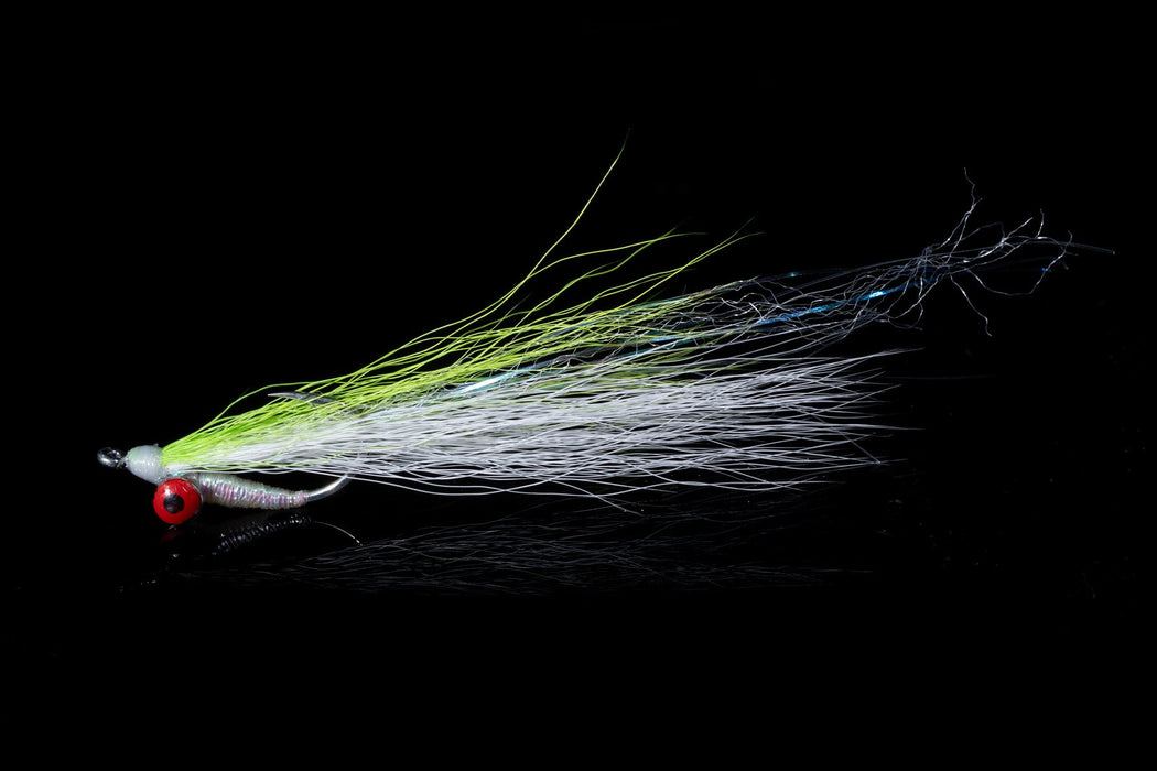 Aussie Clouser Chartreuse & White
