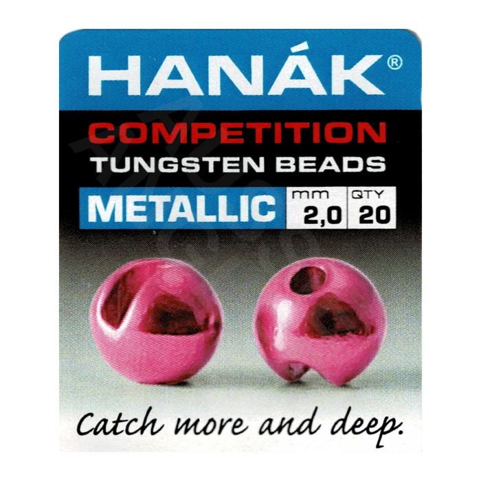 Hanak Competition Slotted Tungsten Beads Metallic