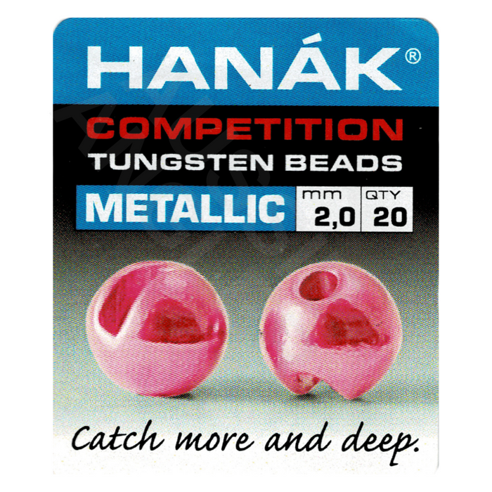 Hanak Competition Slotted Tungsten Beads Metallic