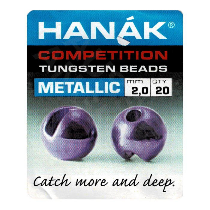 Hanak Competition Slotted Tungsten Beads Metallic