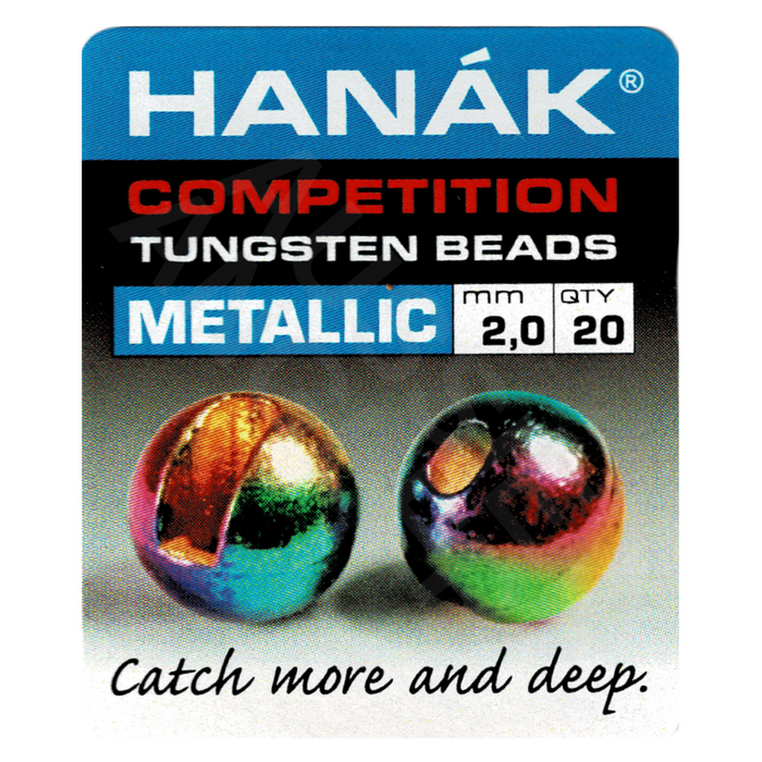 Hanak Competition Slotted Tungsten Beads Metallic