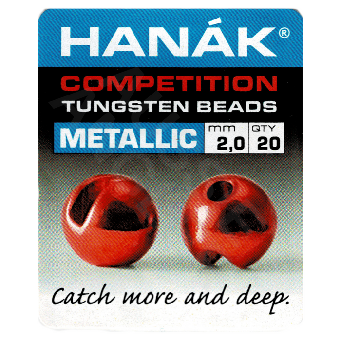 Hanak Competition Slotted Tungsten Beads Metallic