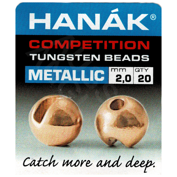 Hanak Competition Slotted Tungsten Beads Metallic