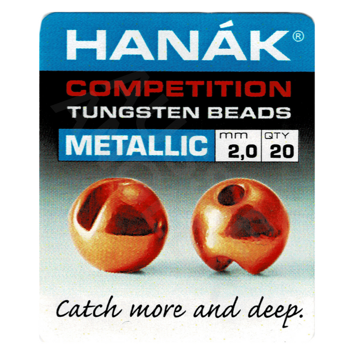 Hanak Competition Slotted Tungsten Beads Metallic