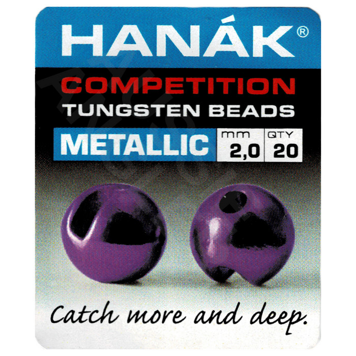 Hanak Competition Slotted Tungsten Beads Metallic