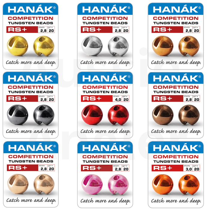 Hanak Slotted Tungsten RS+ Beads