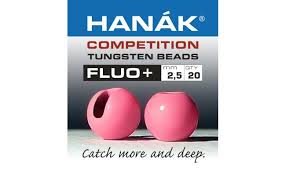 Hanak Competition Slotted Tungsten Beads Fluo+