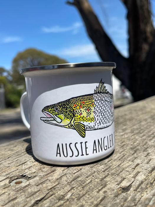 Aussie Angler Enamel Mug