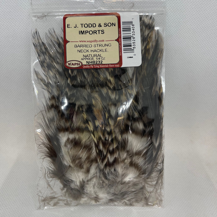 Wapsi Barred Strung Neck Hackle Natural