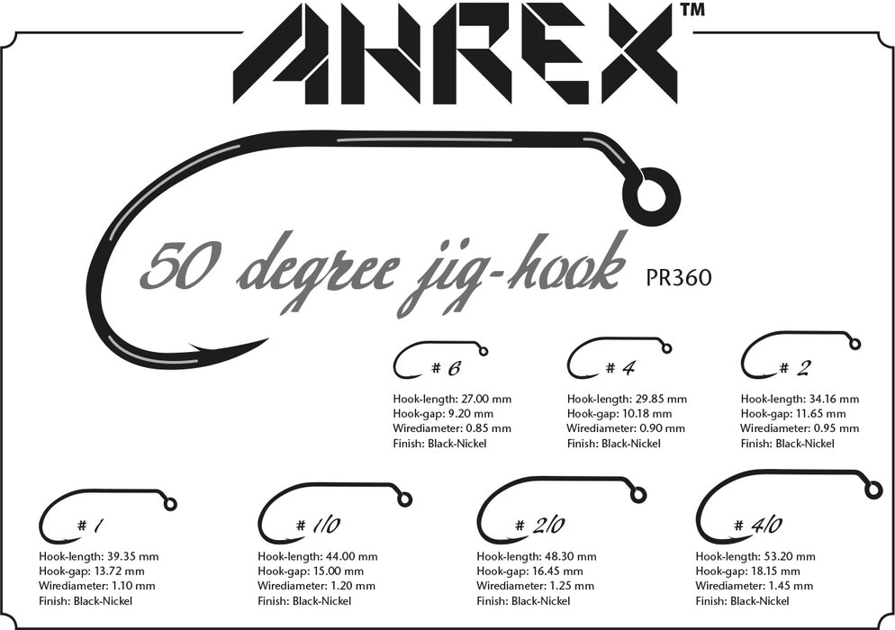 Ahrex PR360 50 Degree Jig Hook
