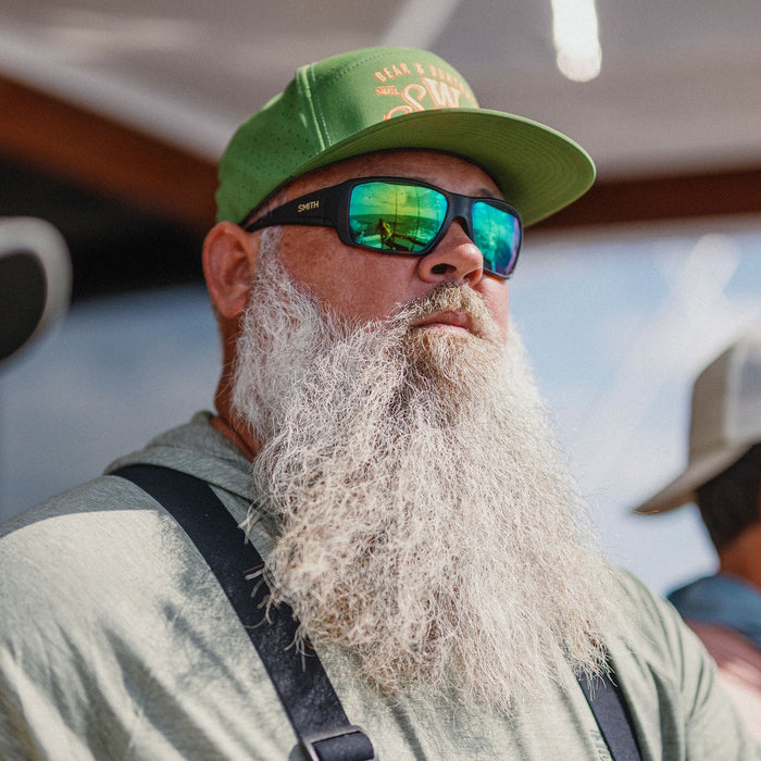 Smith Optics Guides Choice XL Matte Tortoise | ChromaPop Glass Polarchromic Brown Green Mirror