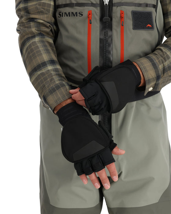 Simms Windstopper Foldover Mitt Black