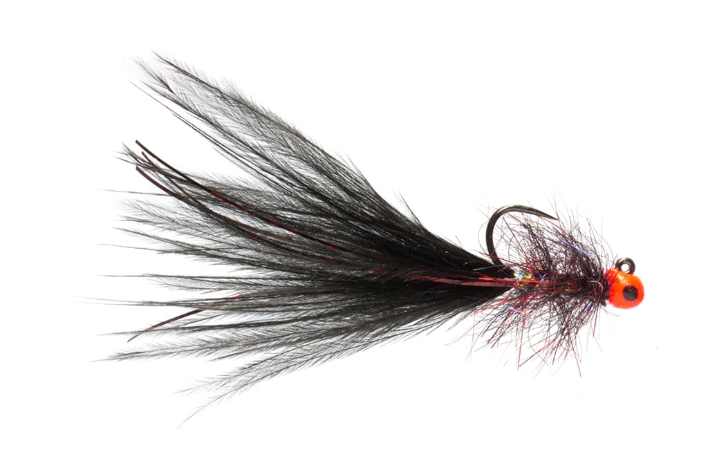 Fulling Mill Micro Balanced Bung Leech Black 2.5mm Yellow Spot Barbless