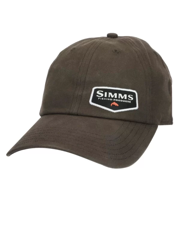 simms oil cloth cap coffee