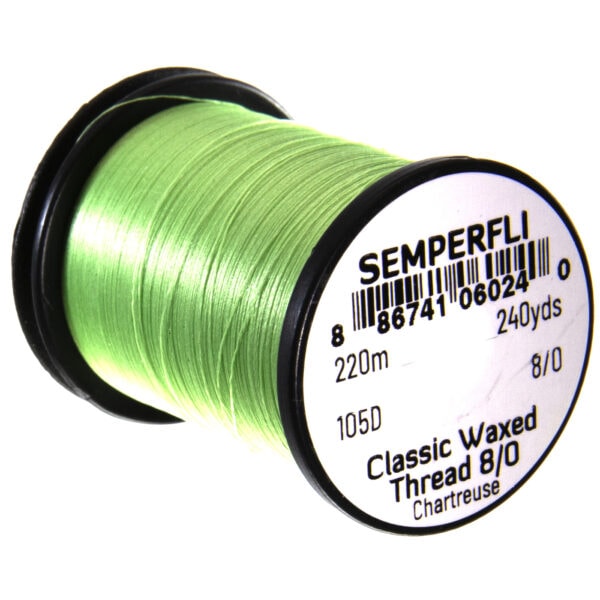 Semperfli Classic Waxed Thread 8/0 Chartreuse