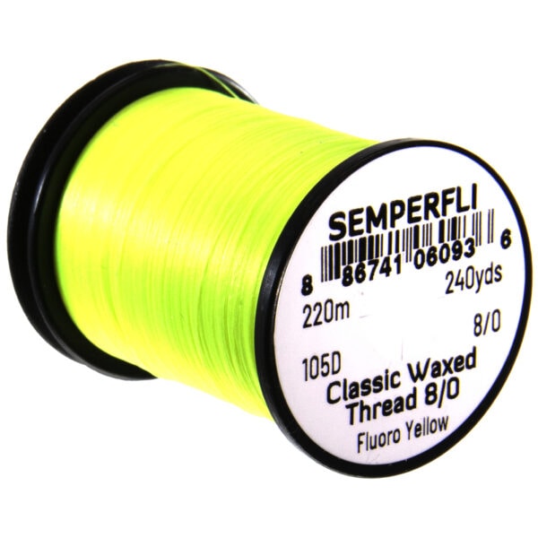 Semperfli Classic Waxed Thread 8/0 fluoro yellow