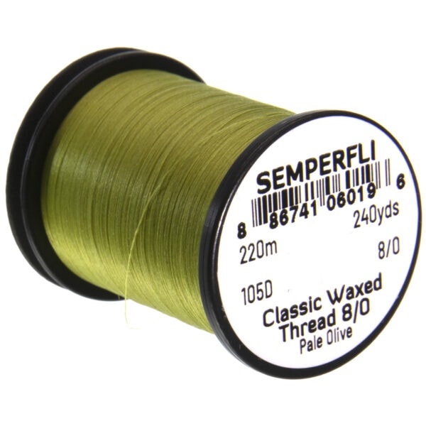 Semperfli Classic Waxed Thread 8/0 pale olive
