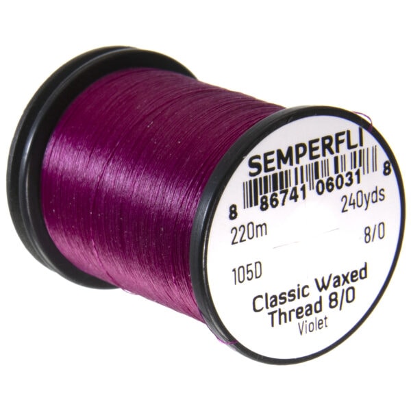 Semperfli Classic Waxed Thread 8/0 violet