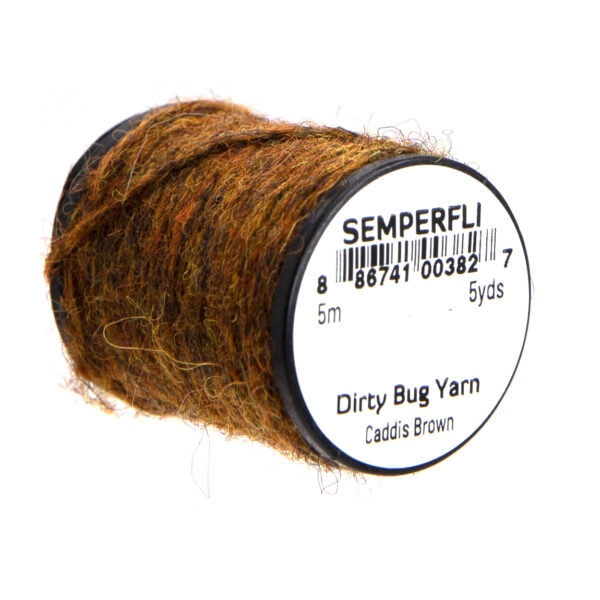 semperfli dirty bug egg yarn caddis brown