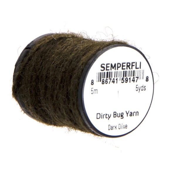 semperfli dirty bug egg yarn dark olive