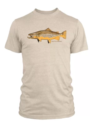 Rep your water brown trout tee